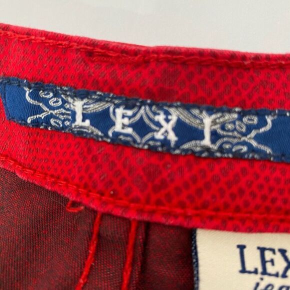 Lexi Jeans Womens Size 6 Straight Leg Red Stretch Cotton Blend Comfort Used - Picture 13 of 16